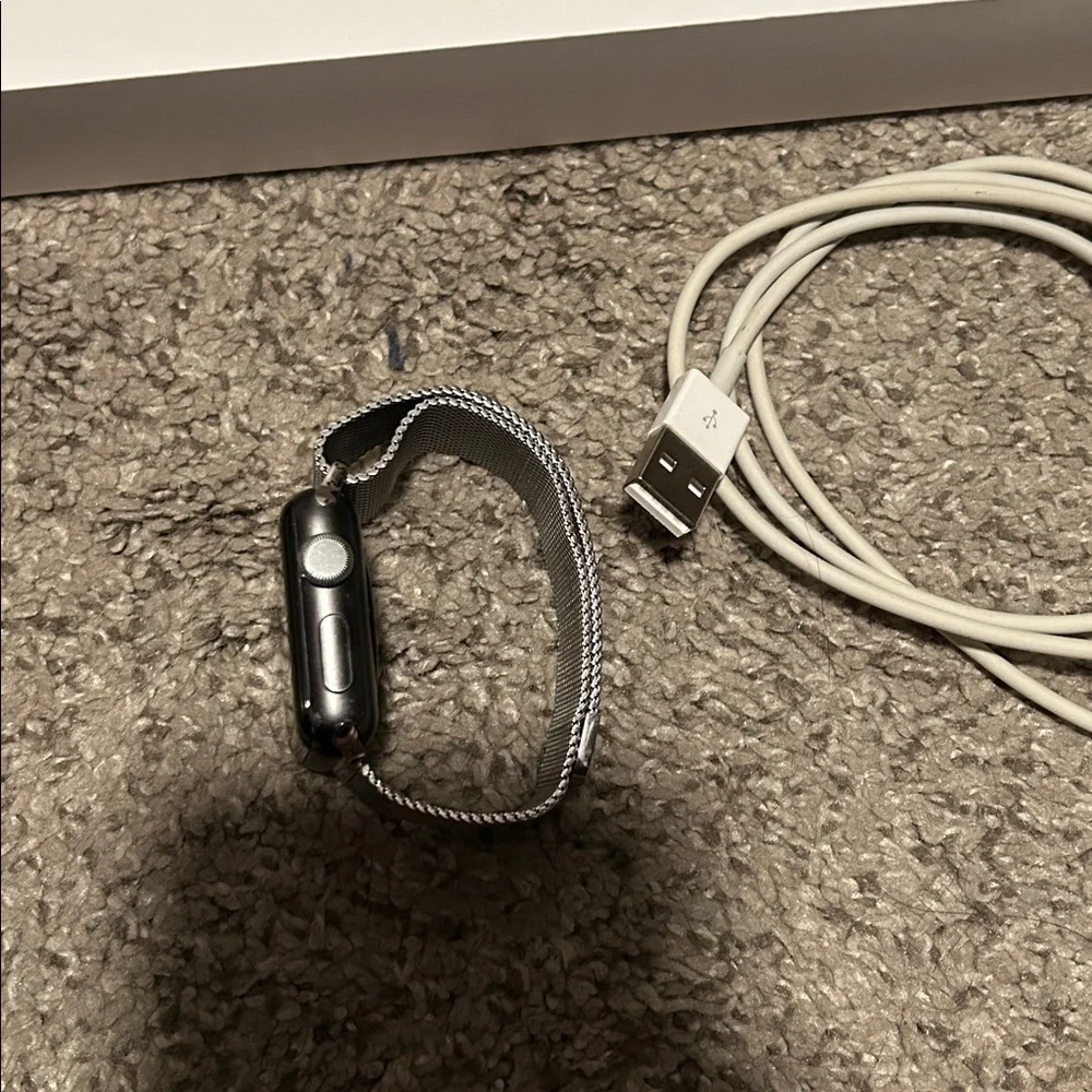 Apple Watch Series 3 with Silver Milanese Loop